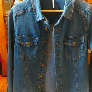 COPY - Free People fitted denim jacket/shirt